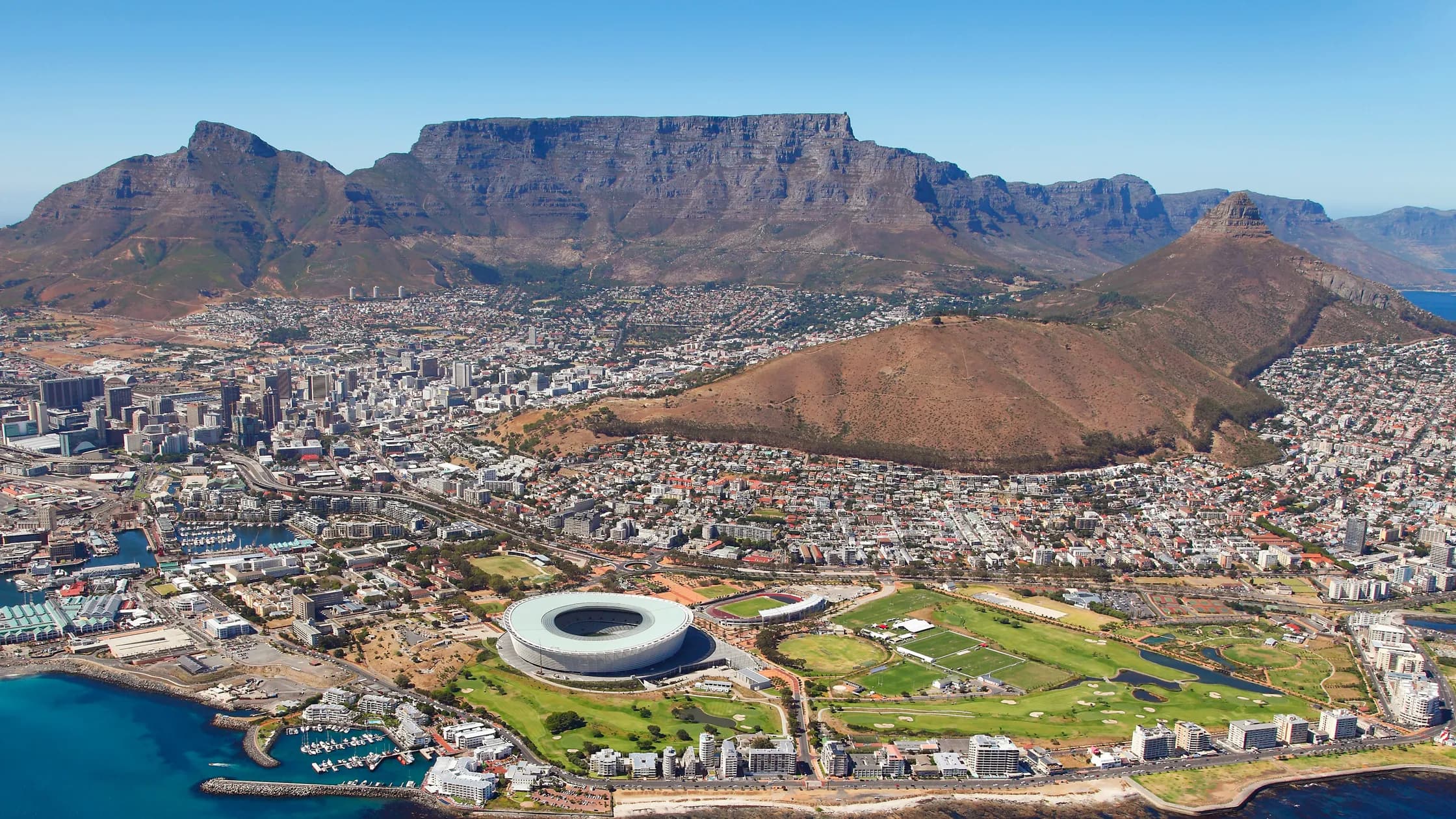 Mountains, coastline, and the vineyards of the Cape