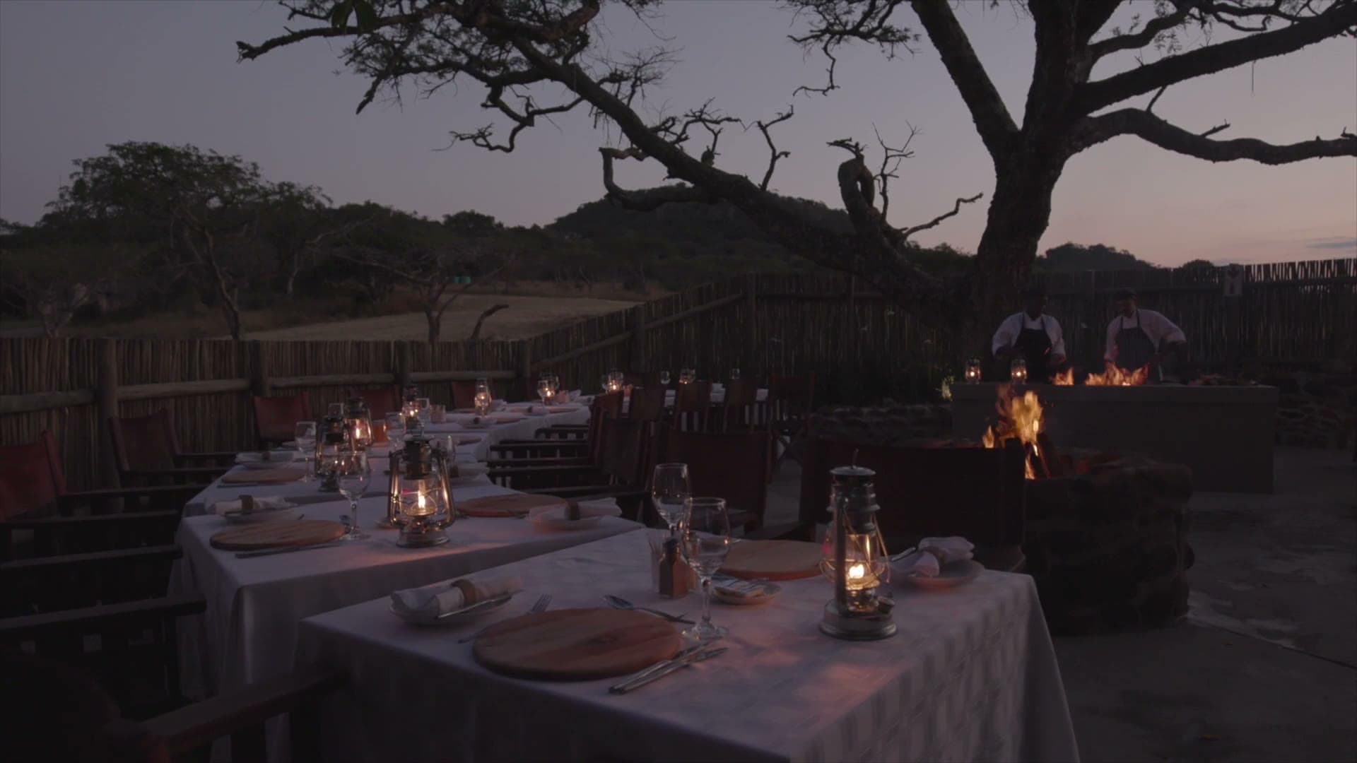 Fine dining under the stars at a private Greater Kruger safari lodge